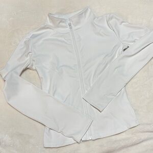 GYM ZIP UP WHITE